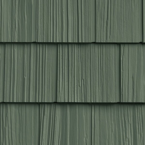 The Foundry 7in. W x 60 3/4in. L Exposure, Vinyl Split Shakes Total 100 Sq. Feet, 152 - Forest Green, 34PK 1101152